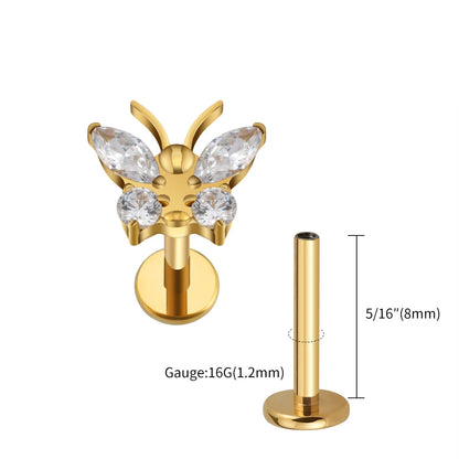 Grand Butterfly Stud